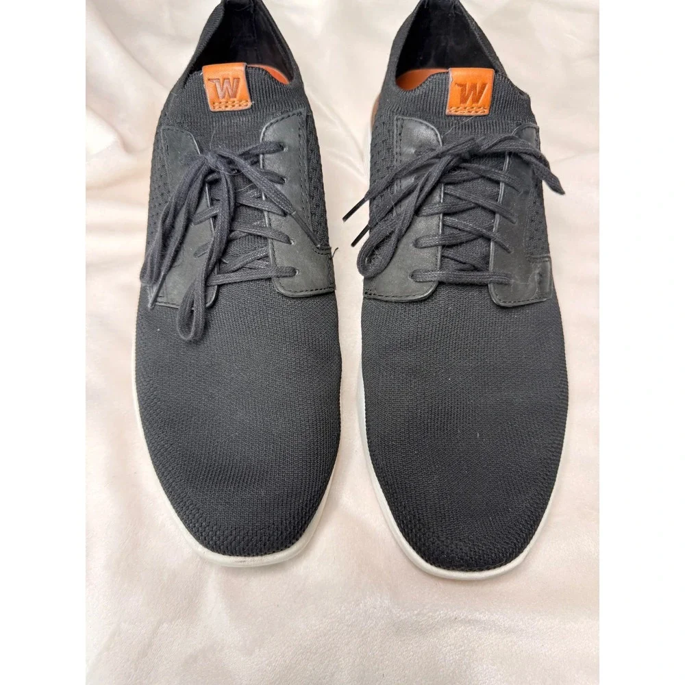 Wolf & Shepherd SwiftKnit Derby Black Mens Shoes Size 11 Hybrid Sneaker Dress